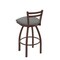 Holland Bar Stool Co 25" Low Back Swivel Counter Stool, Bronze Finish, Graph Seat 41125BZ020 - alternate 2